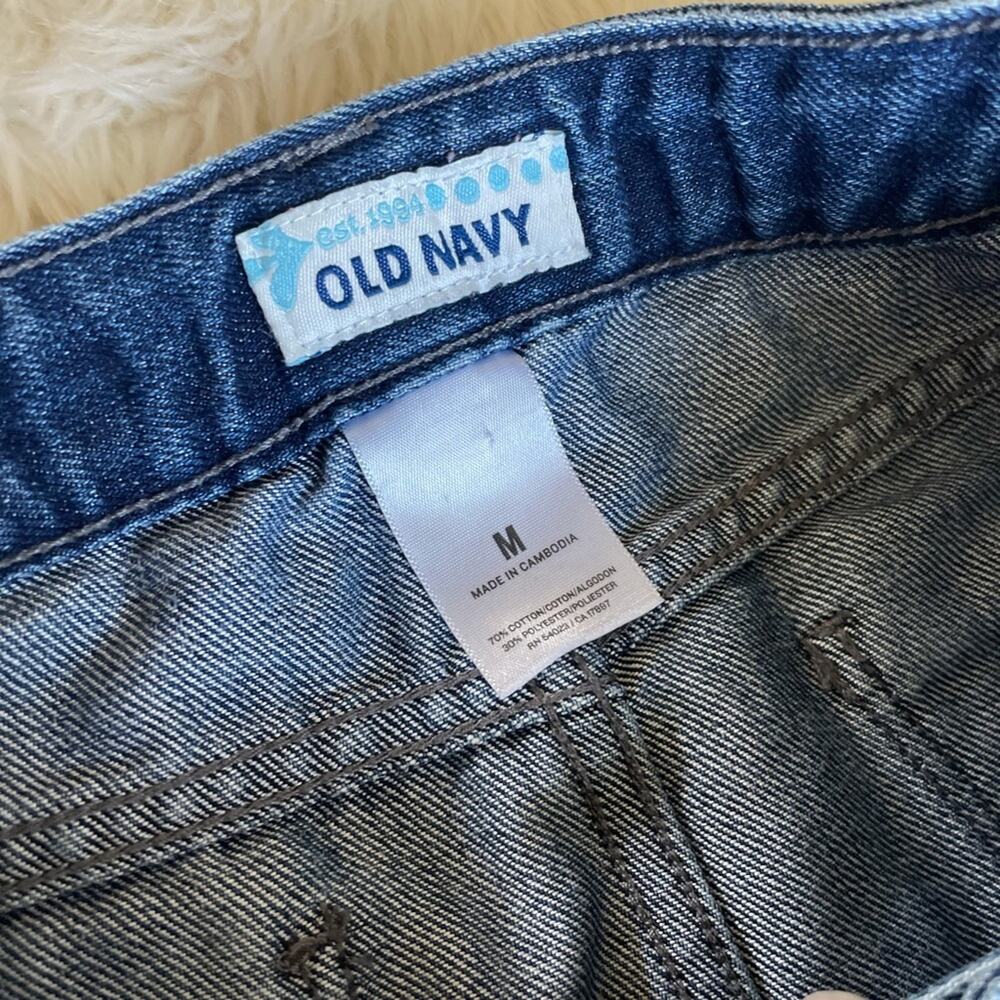 Old Navy Girls Size Medium Jean Skirt patchwork adjustable - Picture 4 of 6